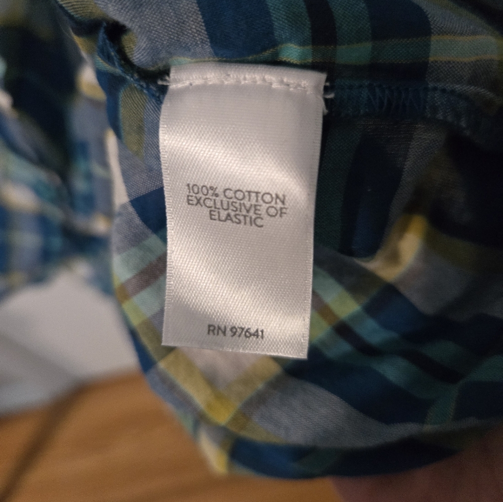 J. Jill Women's Plaid Blouse in Blue and Yellow - Picture 6 of 6